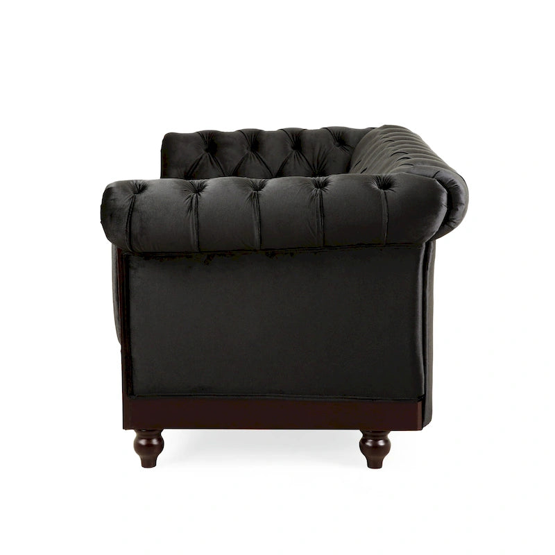 Divanetto Chesterfield in velluto