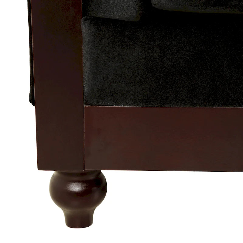 Divanetto Chesterfield in velluto