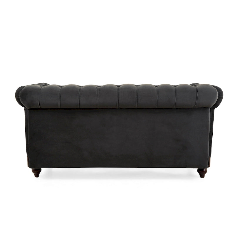 Divanetto Chesterfield in velluto