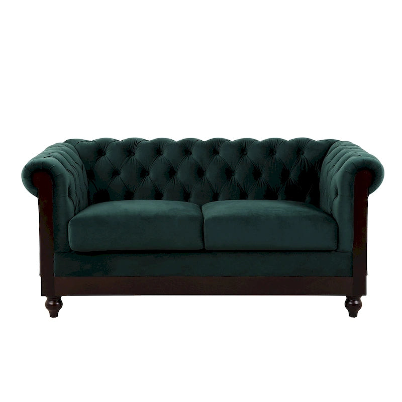 Divanetto Chesterfield in velluto