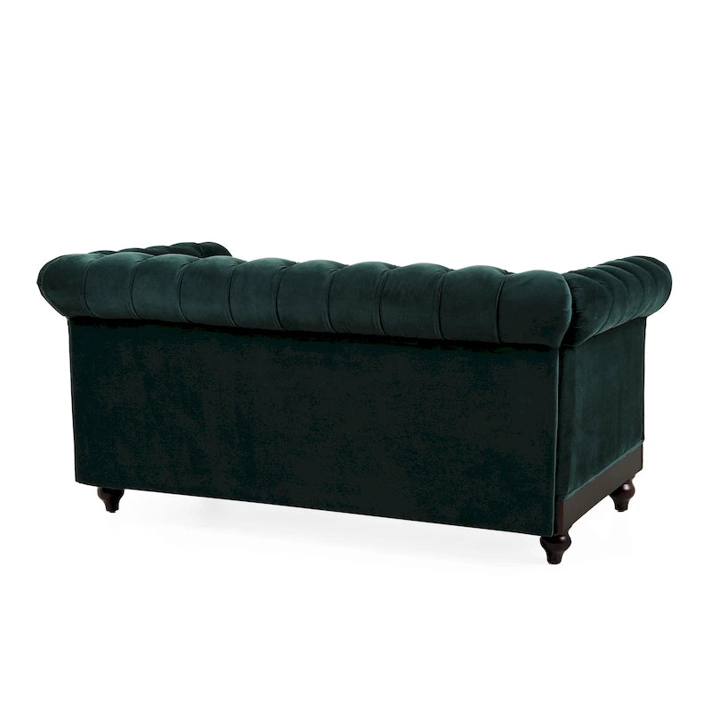 Divanetto Chesterfield in velluto