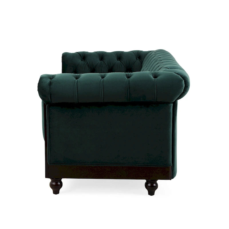Divanetto Chesterfield in velluto