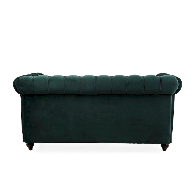 Divanetto Chesterfield in velluto