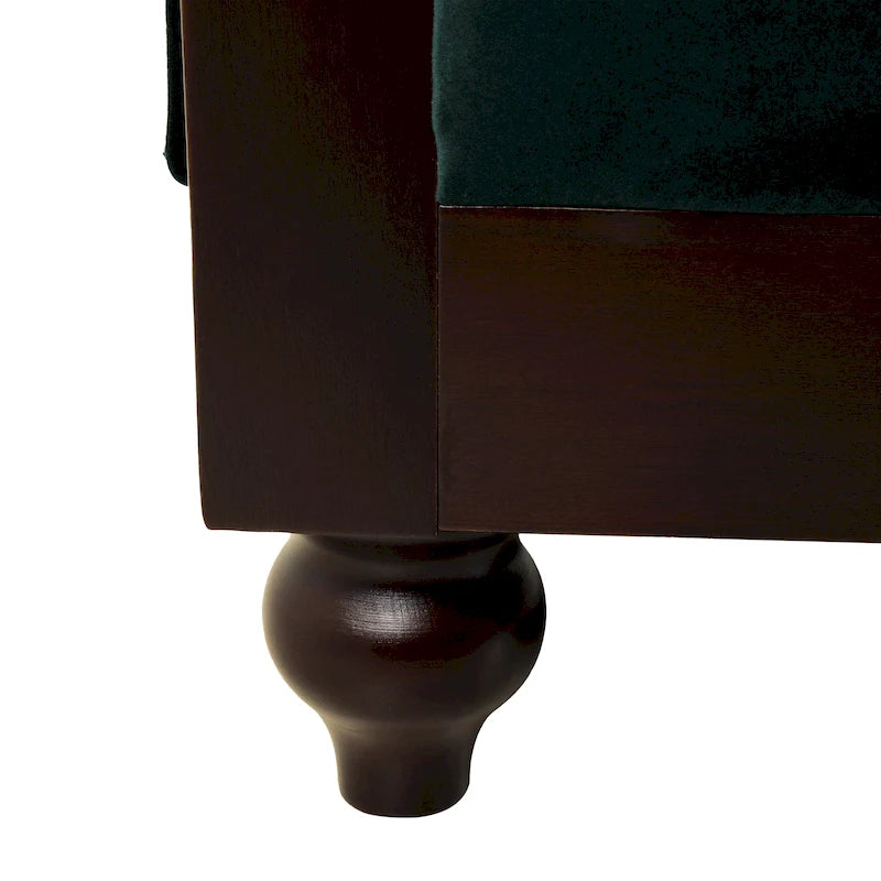 Divanetto Chesterfield in velluto