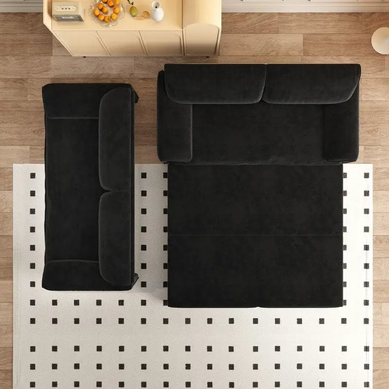 Divano Letto Queen Size estraibile da 66", convertibile 3 in 1 con vano portaoggetti laterale