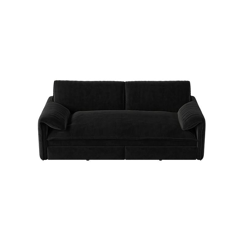 Divano Letto Queen Size estraibile da 66", convertibile 3 in 1 con vano portaoggetti laterale