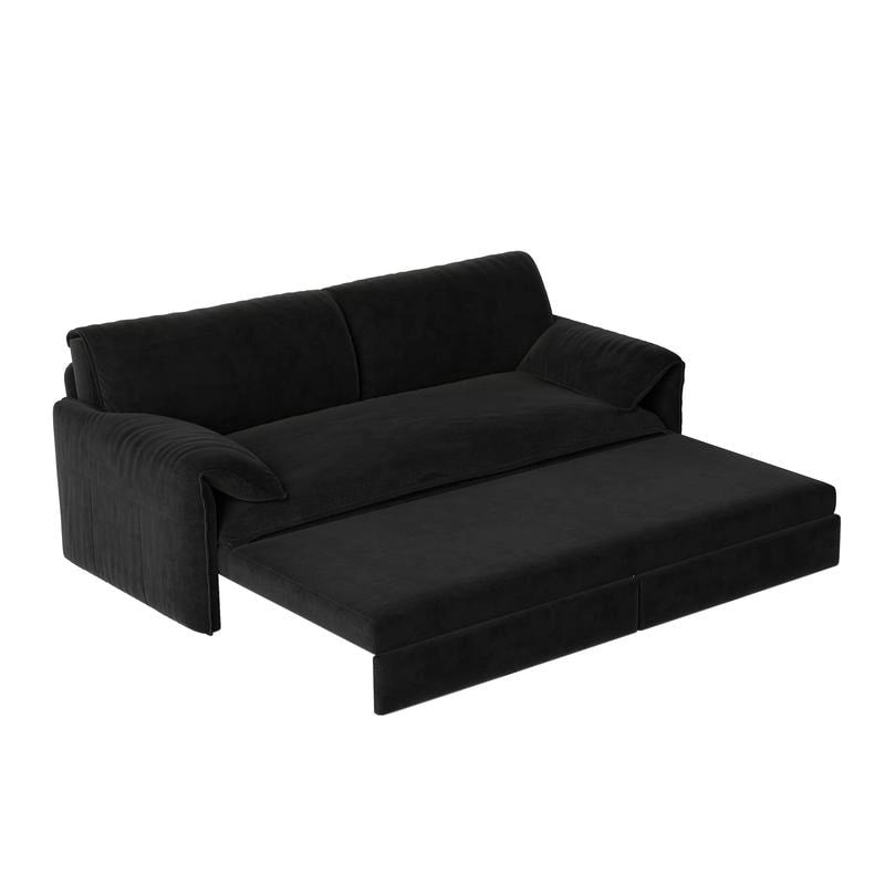 Divano Letto Queen Size estraibile da 66", convertibile 3 in 1 con vano portaoggetti laterale