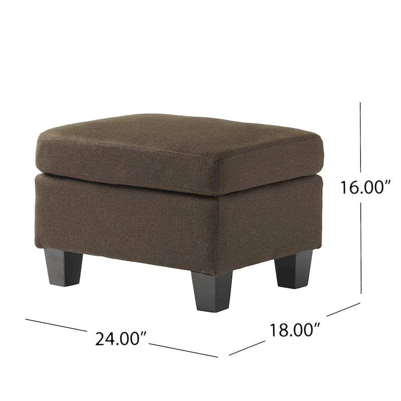 Pouf in tessuto