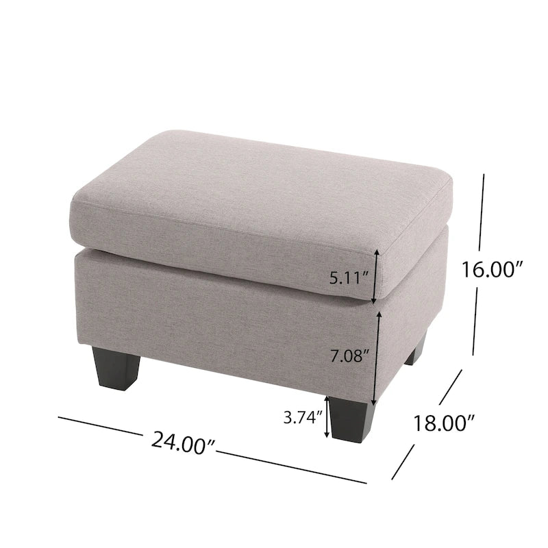 Pouf in tessuto