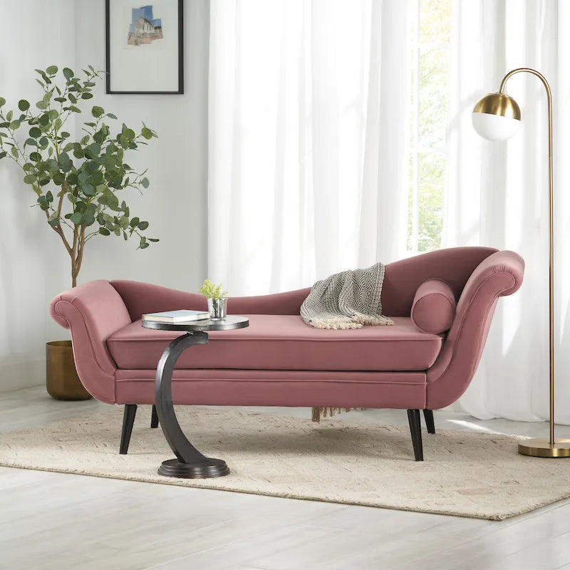 Chaise longue imbottita