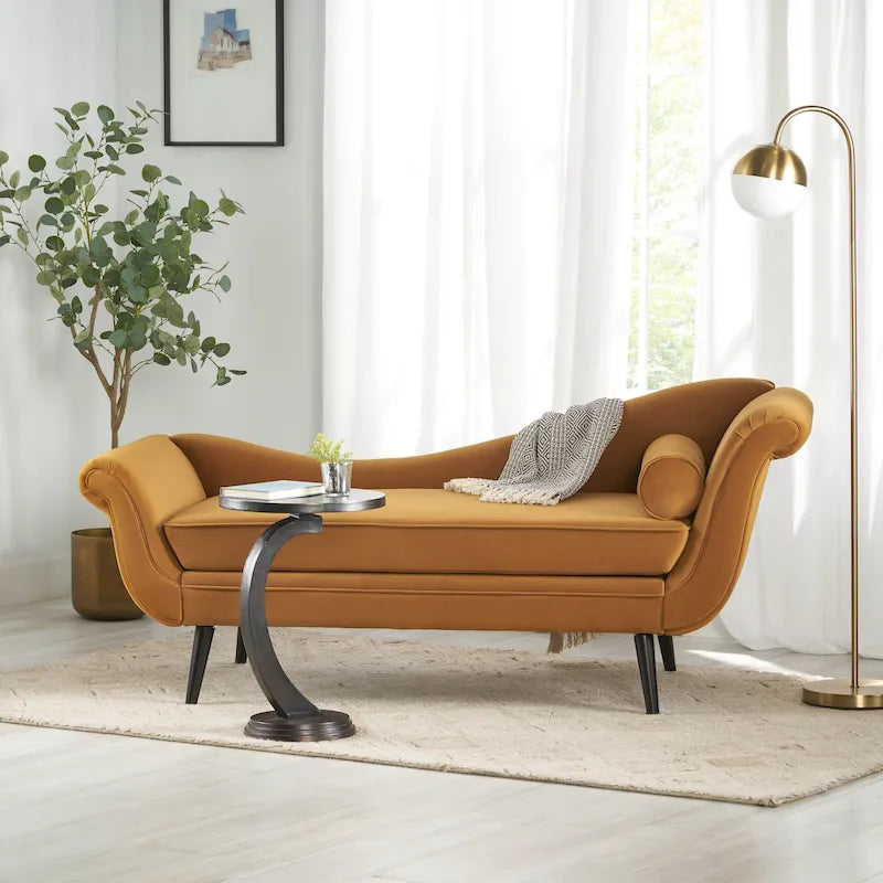 Chaise longue imbottita