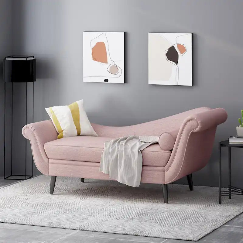 Chaise longue imbottita