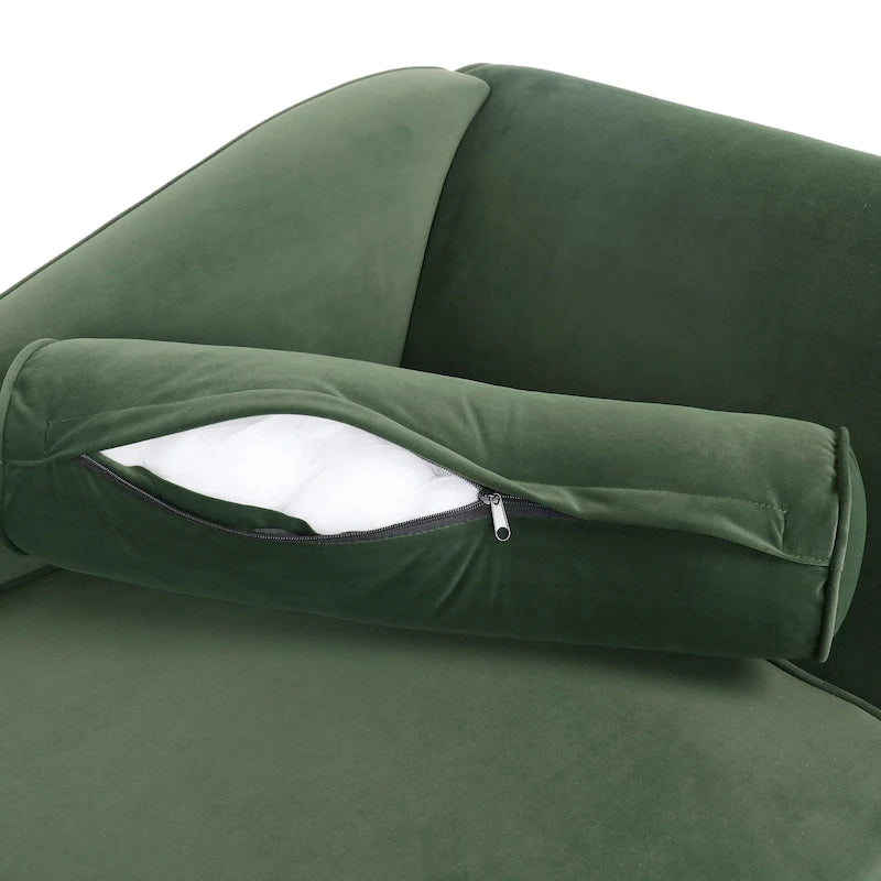 Chaise longue imbottita