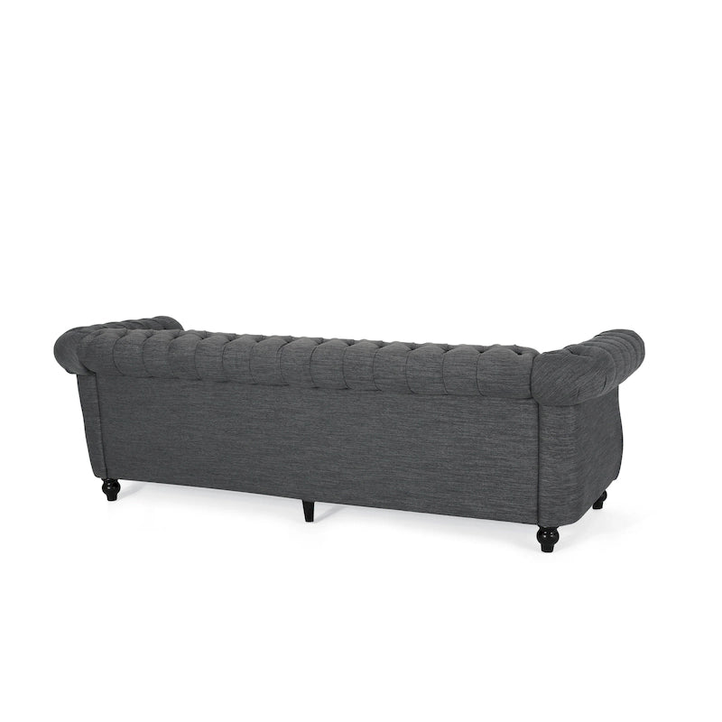 Divano Chesterfield a 3 posti capitonné