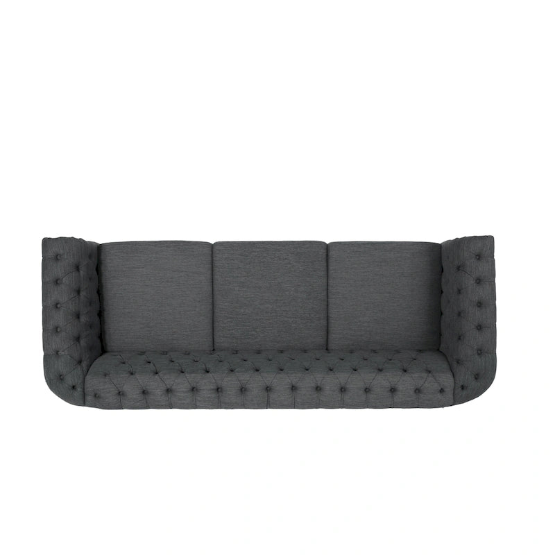 Divano Chesterfield a 3 posti capitonné