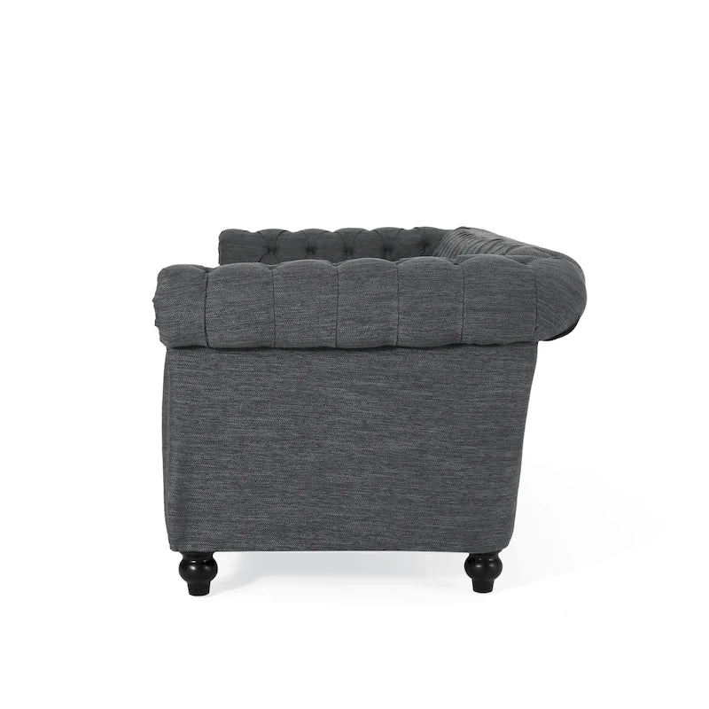 Divano Chesterfield a 3 posti capitonné