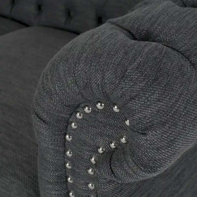 Divano Chesterfield a 3 posti capitonné