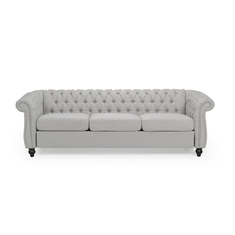 Divano Chesterfield a 3 posti capitonné