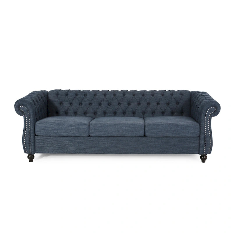 Divano Chesterfield a 3 posti capitonné