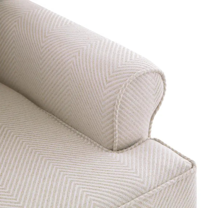 Poltrona d'Accento Rivestita in Poliestere con Gambe a Spirale in Legno e Cuscino ad Alta Resilienza