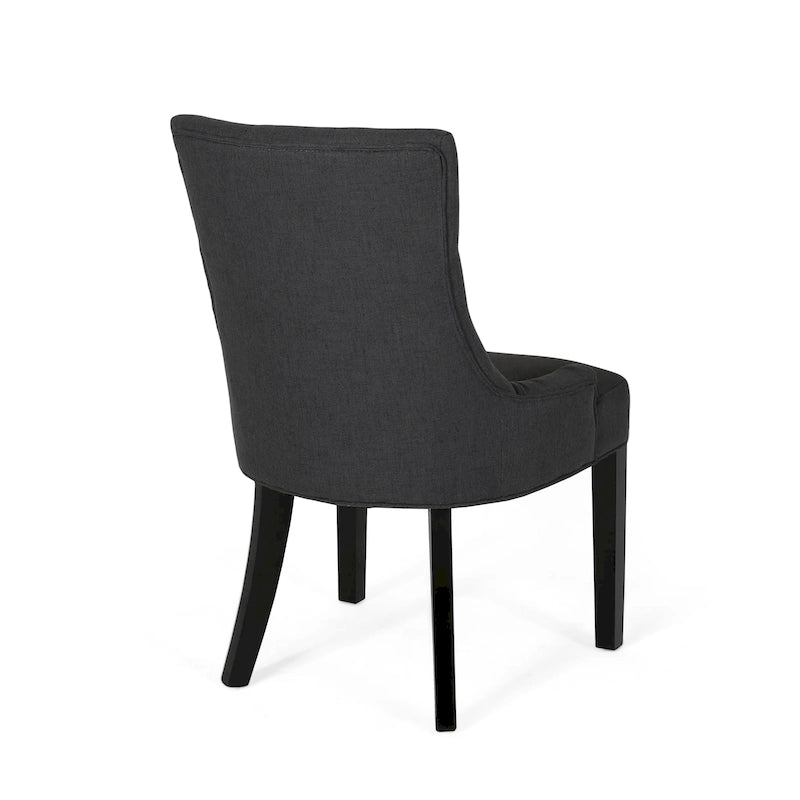 Sedie da pranzo moderne in tessuto trapuntato (set da 4)