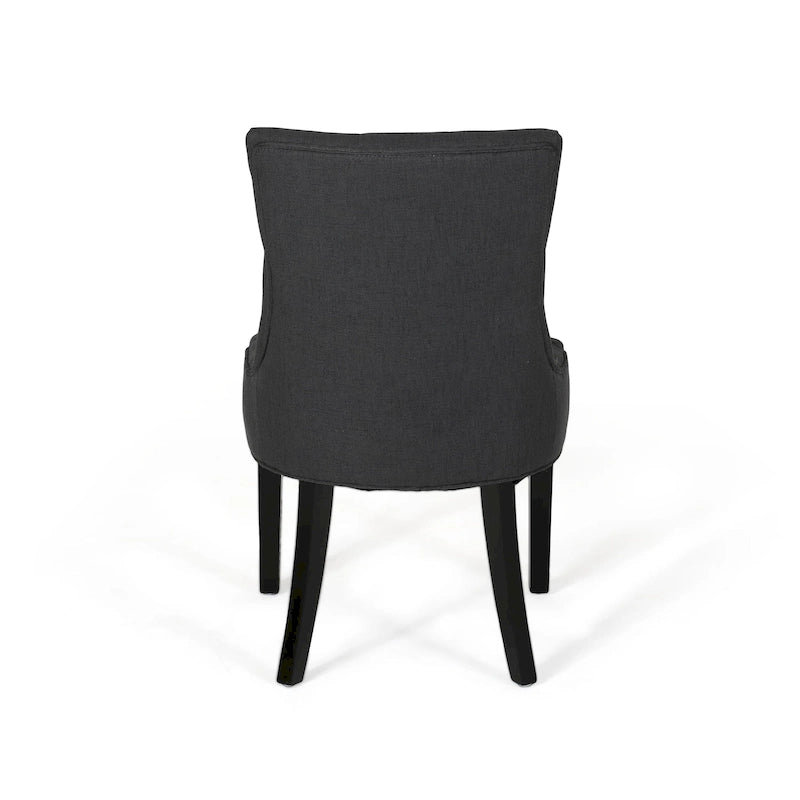 Sedie da pranzo moderne in tessuto trapuntato (set da 4)