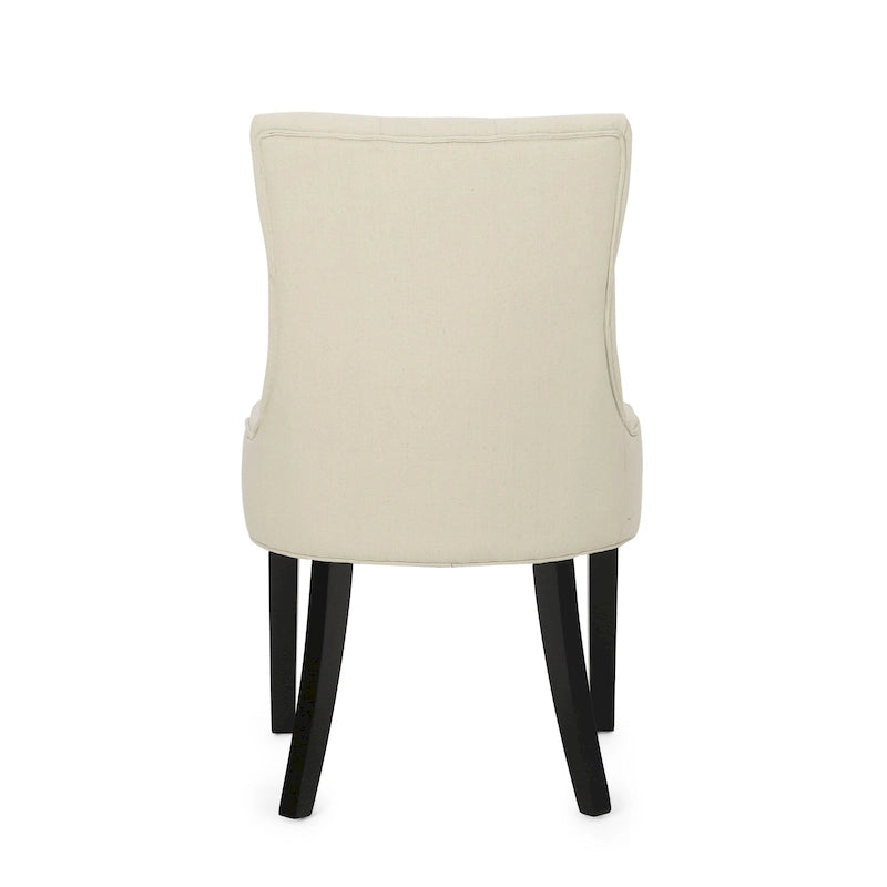 Sedie da pranzo moderne in tessuto trapuntato (set da 4)
