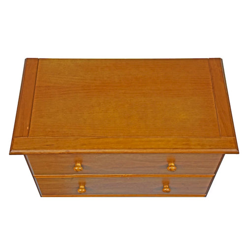 Cassettiera a 5 cassetti in legno massello al 100% con pomelli in metallo o legno