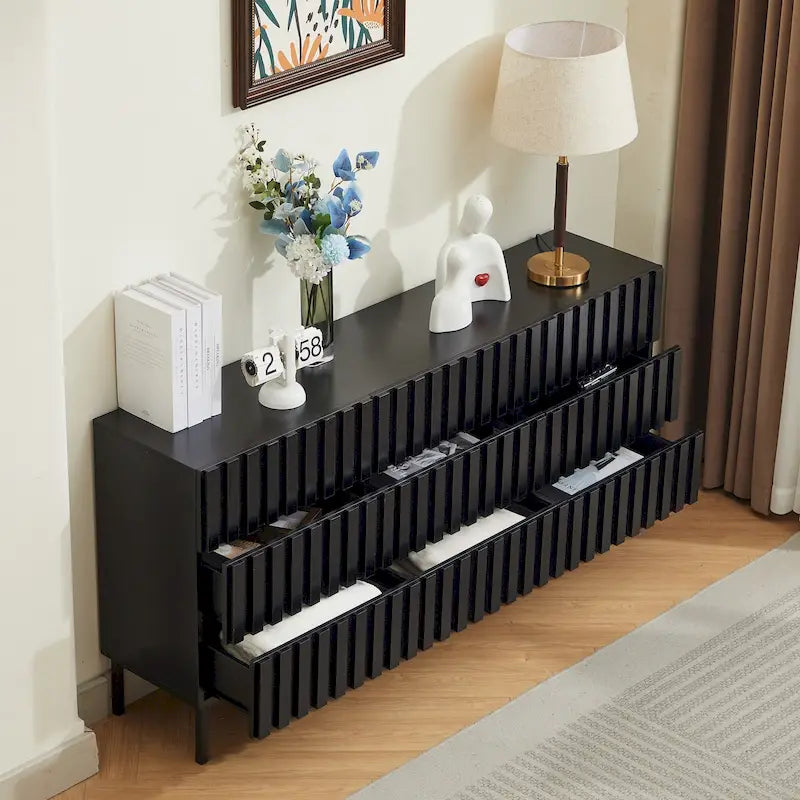 Comodino con 9 cassetti, cassettiera, mobile contenitore per camera da letto