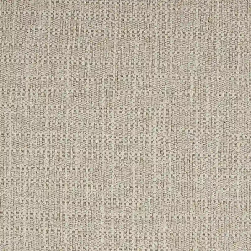 Divano Chesterfield in lino con bottoni, borchie e gambe in legno massello