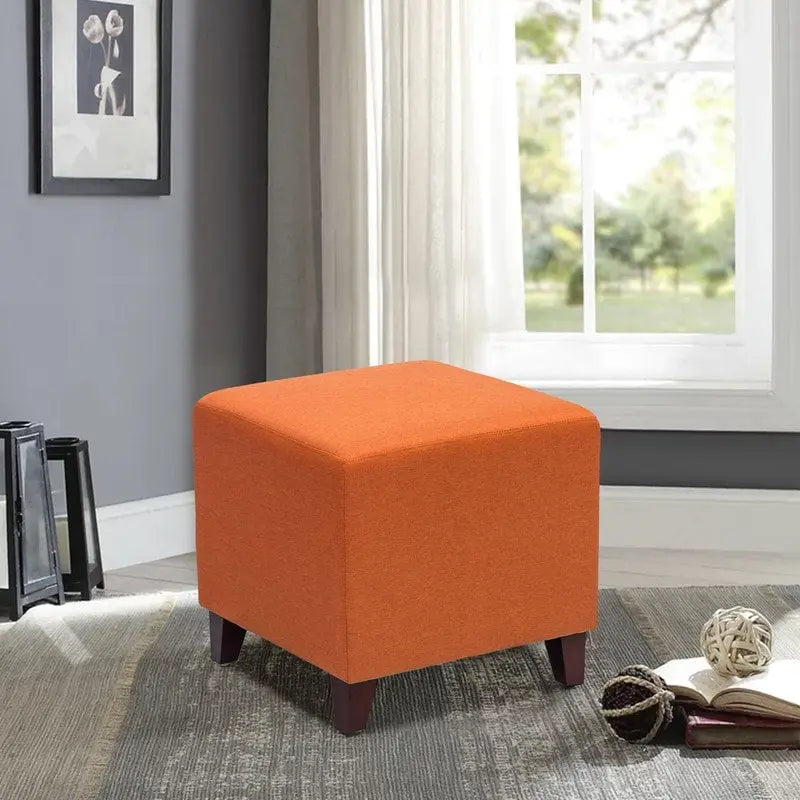Poggiapiedi Pouf Cubo Stile Britannico