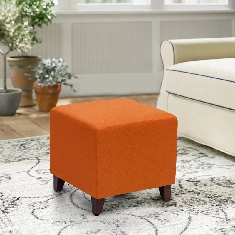 Poggiapiedi Pouf Cubo Stile Britannico