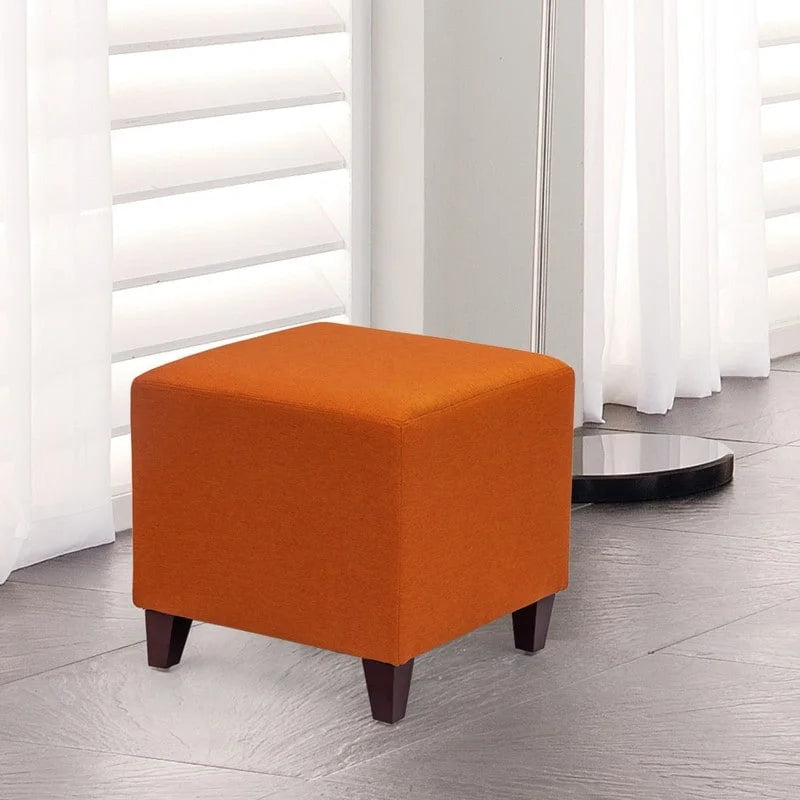 Poggiapiedi Pouf Cubo Stile Britannico