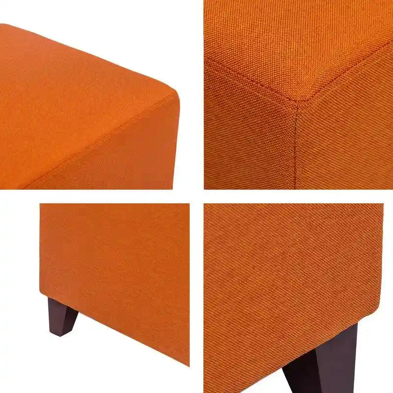 Poggiapiedi Pouf Cubo Stile Britannico