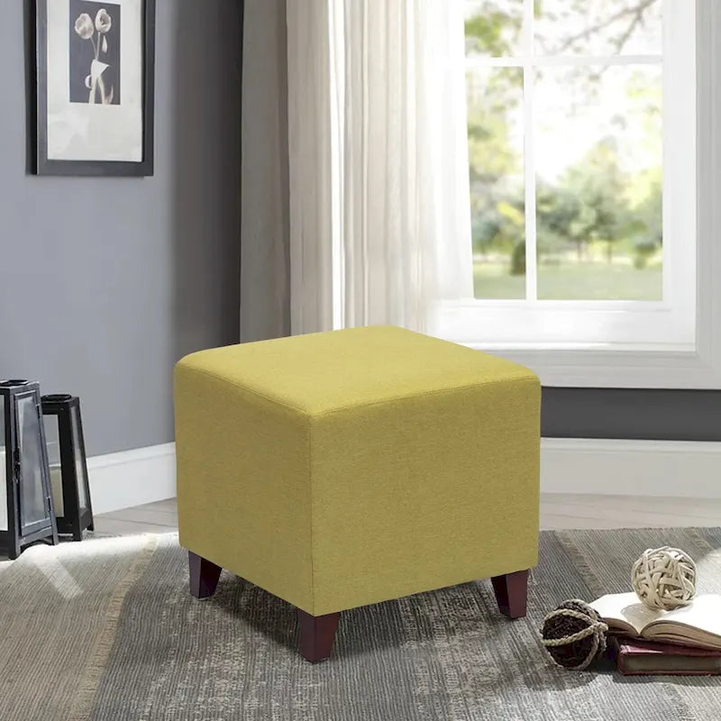 Poggiapiedi Pouf Cubo Stile Britannico