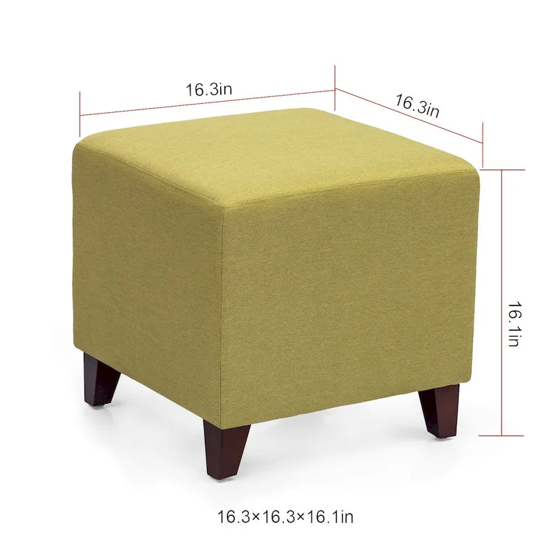 Poggiapiedi Pouf Cubo Stile Britannico