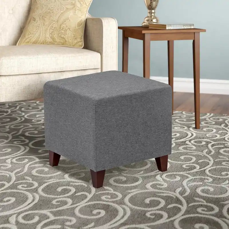 Poggiapiedi Pouf Cubo Stile Britannico