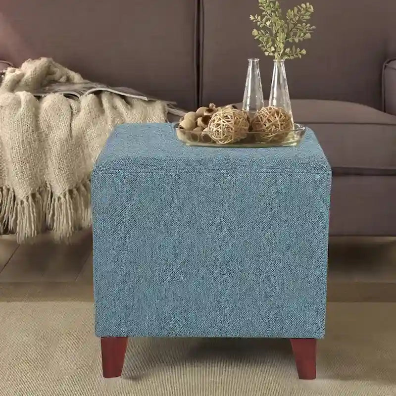 Poggiapiedi Pouf Cubo Stile Britannico