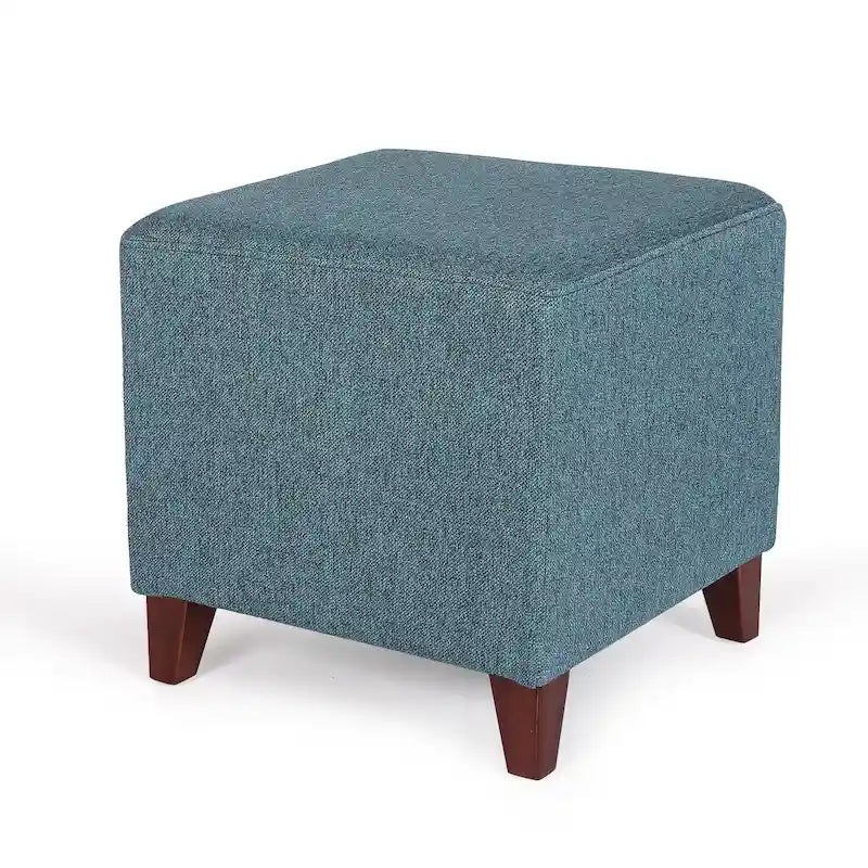 Poggiapiedi Pouf Cubo Stile Britannico