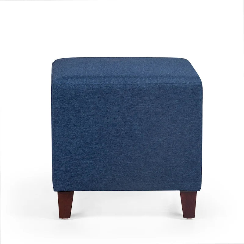 Poggiapiedi Pouf Cubo Stile Britannico