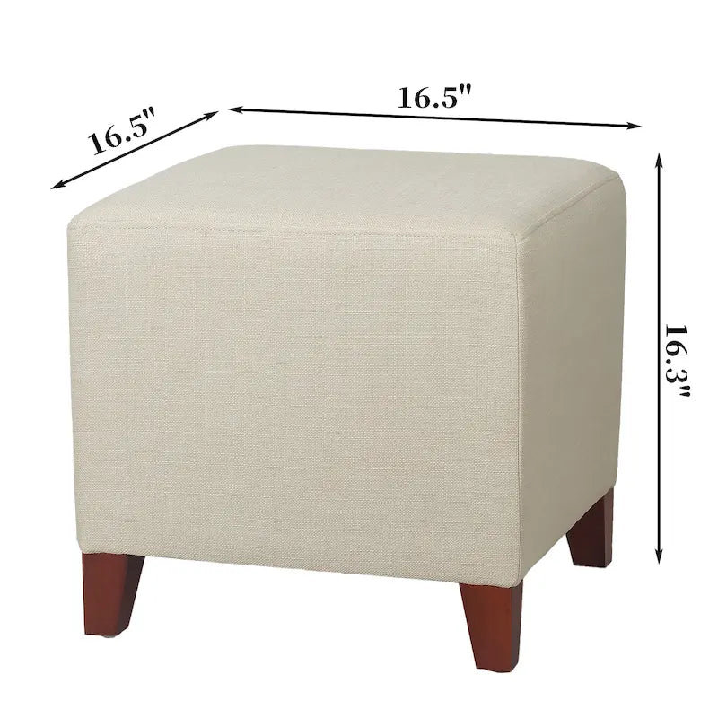 Poggiapiedi Pouf Cubo Stile Britannico