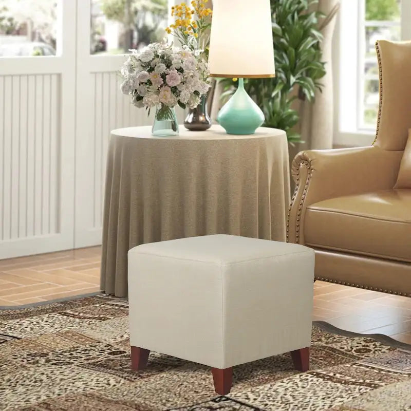 Poggiapiedi Pouf Cubo Stile Britannico