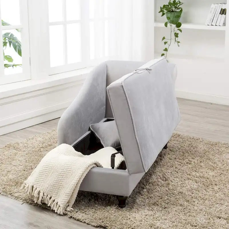 Divano reclinabile imbottito per interni con chaise longue