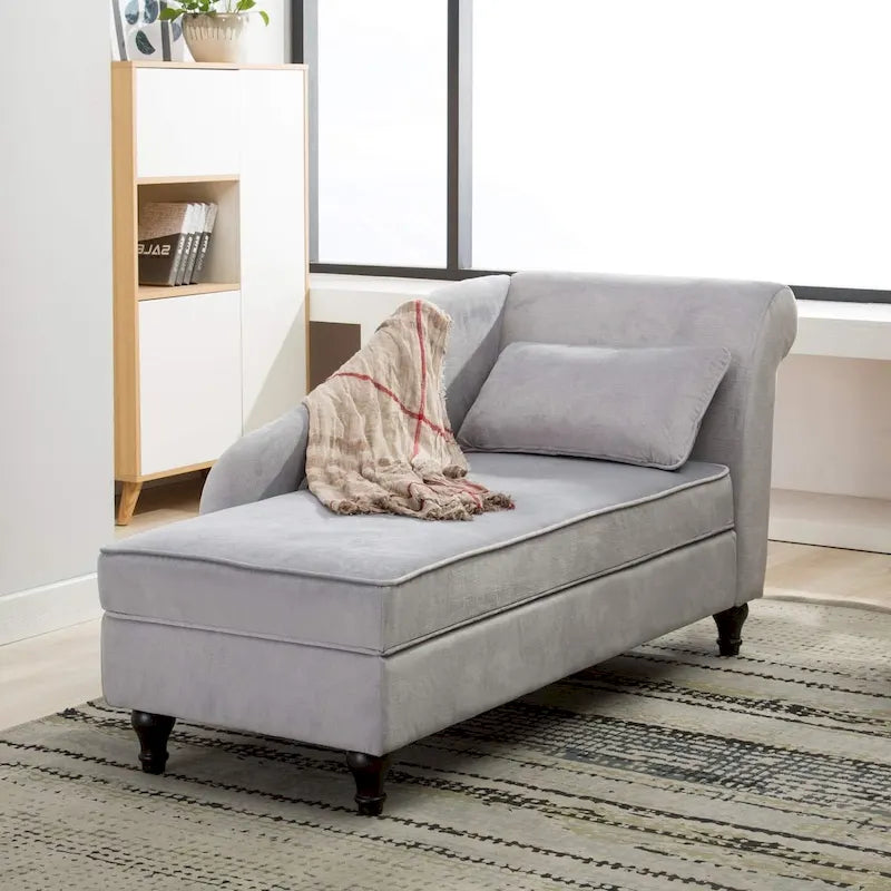 Divano reclinabile imbottito per interni con chaise longue