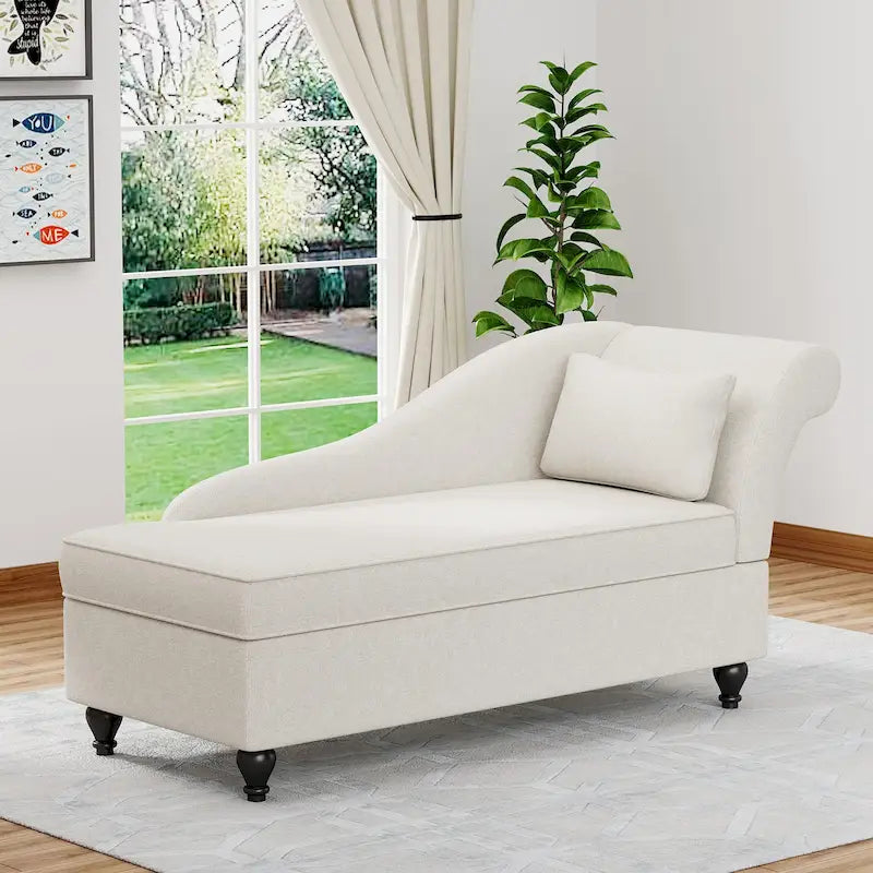 Divano reclinabile imbottito per interni con chaise longue
