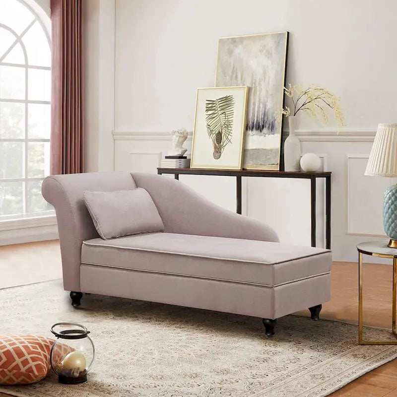 Divano reclinabile imbottito per interni con chaise longue