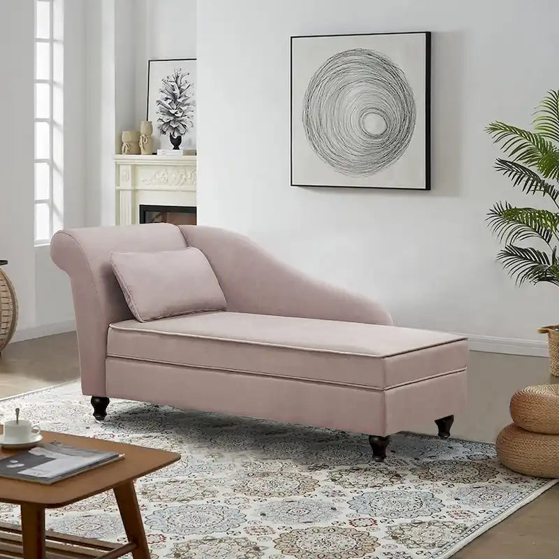 Divano reclinabile imbottito per interni con chaise longue