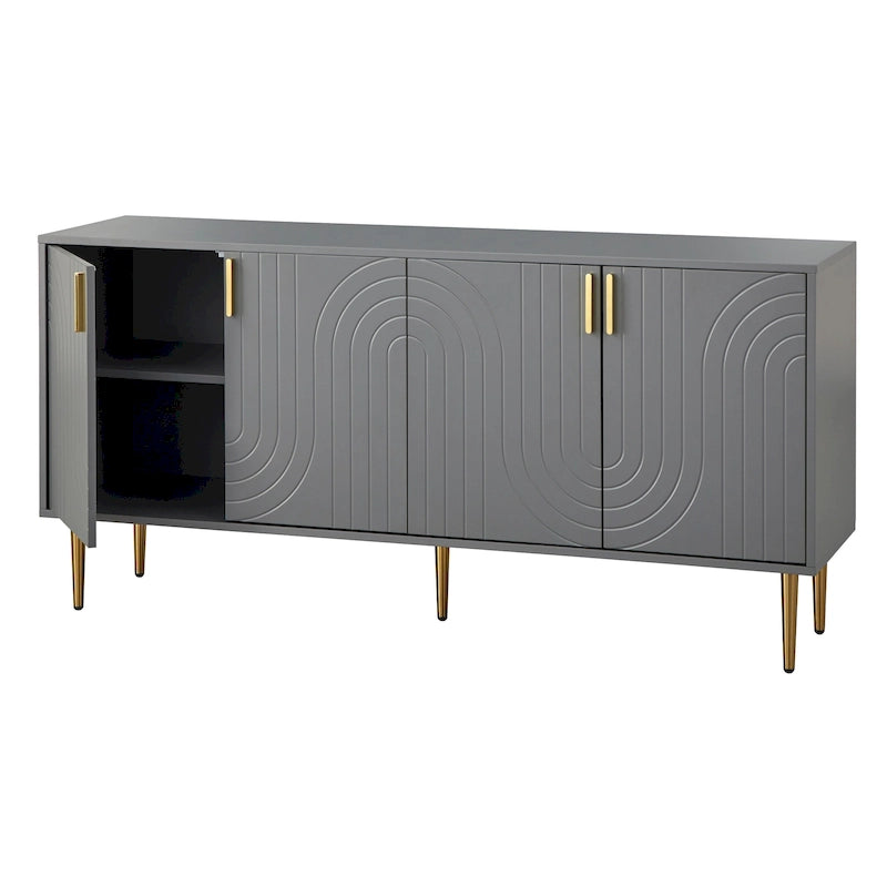 Madia/Credenza a 4 ante di metà secolo