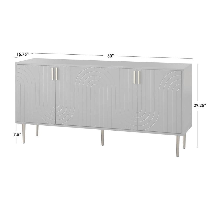 Madia/Credenza a 4 ante di metà secolo