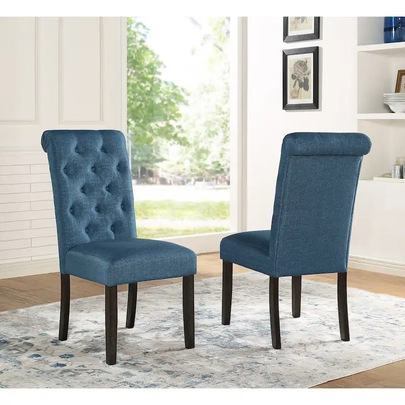 Set da pranzo 7 pezzi in legno scuro lavato con gambe tornite
